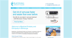 Desktop Screenshot of blackhallpodiatry.com